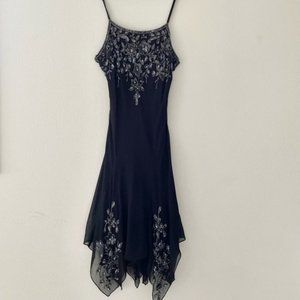 J Kara Embellished Handkerchief Dress 14
